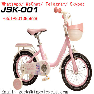 Steel Frame 3 To 8 Years Old Kids Bicycle With Training Wheels Personalized 12inch 16inch