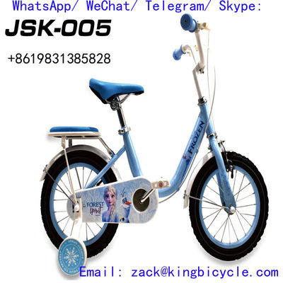 Steel Frame 3 To 8 Years Old Kids Bicycle With Training Wheels Personalized 12inch 16inch