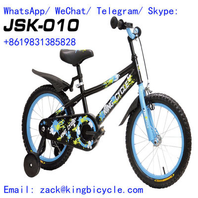 Steel Frame 3 To 8 Years Old Kids Bicycle With Training Wheels Personalized 12inch 16inch