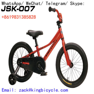 Steel Frame 3 To 8 Years Old Kids Bicycle With Training Wheels Personalized 12inch 16inch